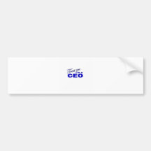 Confíe en que yo es un CEO Pegatina De Parachoque