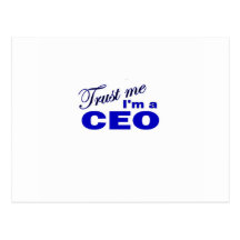 Confíe en que yo es un CEO Tarjetas Postales