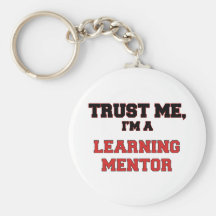 Confíe en que yo es un mi mentor de aprendizaje llavero