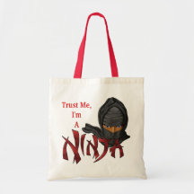 Confíe en que yo es un Ninja Bolsas De Mano