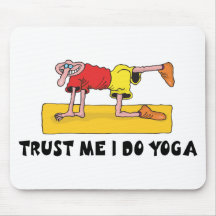 Confíe en que yo hace el regalo de la yoga tapete de ratones