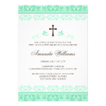 Confirmación de la comunión de los chicas del cord invitacion personal 