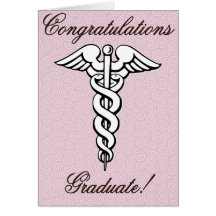 Congrats, graduado, campo médico felicitación
