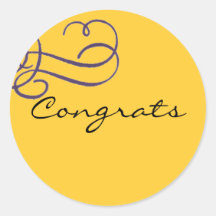 Congrats Pegatina Redonda