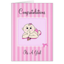 Congrats su un chica - personalizable tarjetas