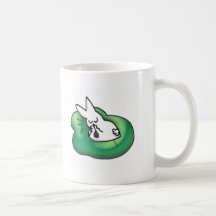 coniglietto el dormir montañoso taza de café