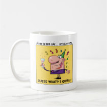 Conjetura qué; ¡Conseguí un nuevo trabajo! tazas
