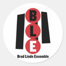 Conjunto de Brad Linde Pegatina Redonda