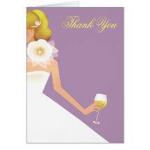 Conjunto nupcial del vino (lila) felicitaciones