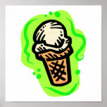Cono de helado posters
