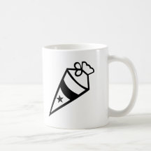 Cono de la escuela tazas