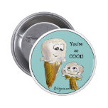 Conos de helado lindos del dibujo animado pins