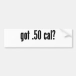 conseguido .50 caloría pegatina de parachoque