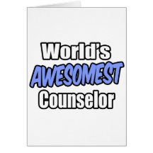 Consejero de Awesomest del mundo Tarjeton