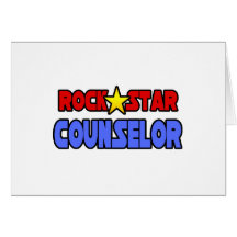 Consejero de la estrella del rock tarjeta