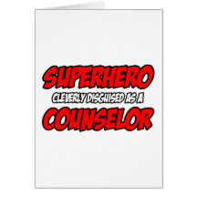 Consejero del super héroe… tarjetas