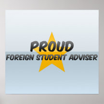 Consejero extranjero orgulloso del estudiante impresiones