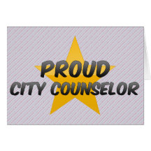Consejero orgulloso de la ciudad felicitación