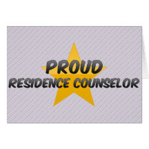 Consejero orgulloso de la residencia felicitación