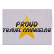 Consejero orgulloso del viaje felicitación