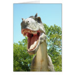 Consejo del dinosaurio del feliz cumpleaños tarjeton