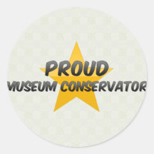 Conservador orgulloso del museo pegatinas  