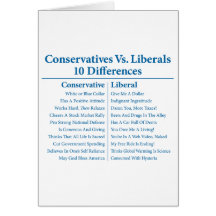 Conservadores contra liberales 10 diferencias tarjetas