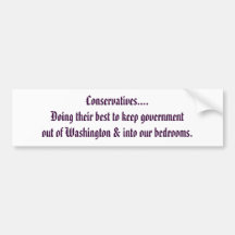 Conservadores… Etiqueta De Parachoque