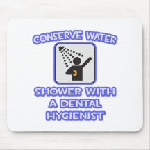 Conserve el agua. Ducha con el higienista dental Tapete De Raton