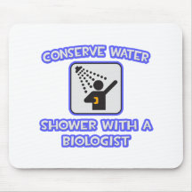 Conserve el agua. Ducha con un biólogo Tapetes De Ratones