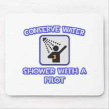 Conserve el agua. Ducha con un piloto Tapete De Raton