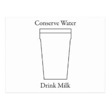 Conserve la LECHE de la bebida del agua Postal