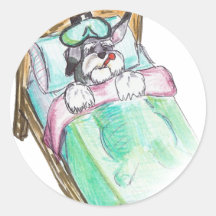 consiga bien pronto: cama pegatinas redondas