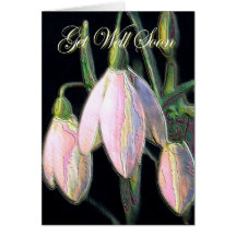 Consiga el pozo pronto, tarjeta en colores pastel 