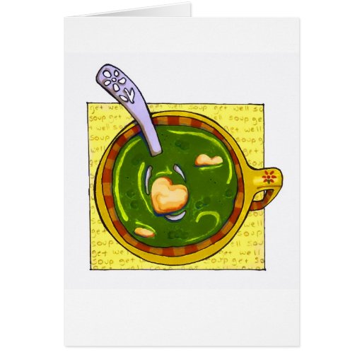 "consiga la sopa bien " tarjeta