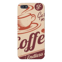Consiga más estilo del Grunge del café iPhone 5 Cobertura