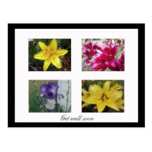 "Consiga postal floral del pozo pronto"