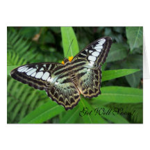 Consiga pronto la mariposa bien tarjeta