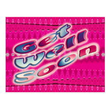 Consiga pronto rosado bien postales
