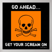 Consiga su grito en el poster de Halloween