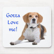 Consiguió amarme beagle Mousepad Alfombrilla De Ratón