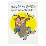 Consiguió un diploma tarjetas