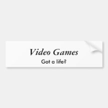 ¿Consiguió una vida? , Videojuegos Pegatina De Parachoque