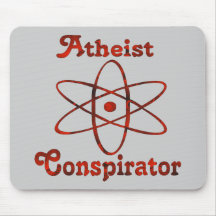 Conspirador ateo tapetes de ratón