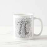 CONSTANTE MATEMÁTICO DEL PI TAZA DE CAFÉ