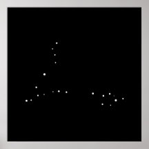 Constelación Piscis por las pimientas de Leslie Impresiones