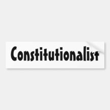 Constitutionalist Pegatina De Parachoque