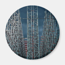 Construcción abstracta del buildin del almacenamie imanes  