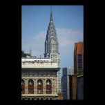 Construcción de Chrysler, trasera del edificio de  posters