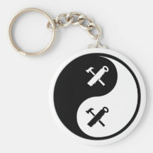 Construcción de Yin Yang Llavero Personalizado